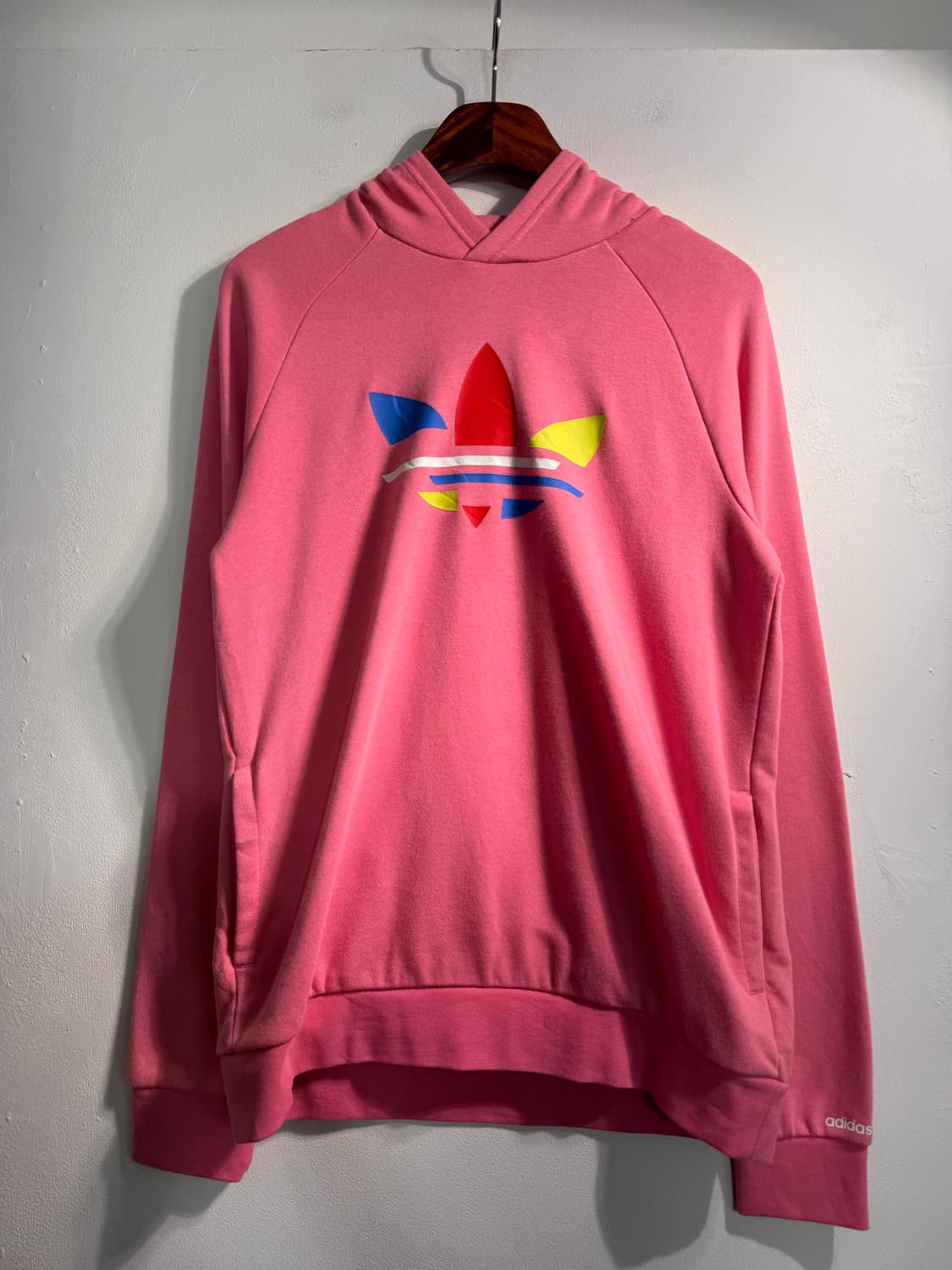 ADIDAS 아디다스 핑크 후드 키즈XL C509 상품이미지1