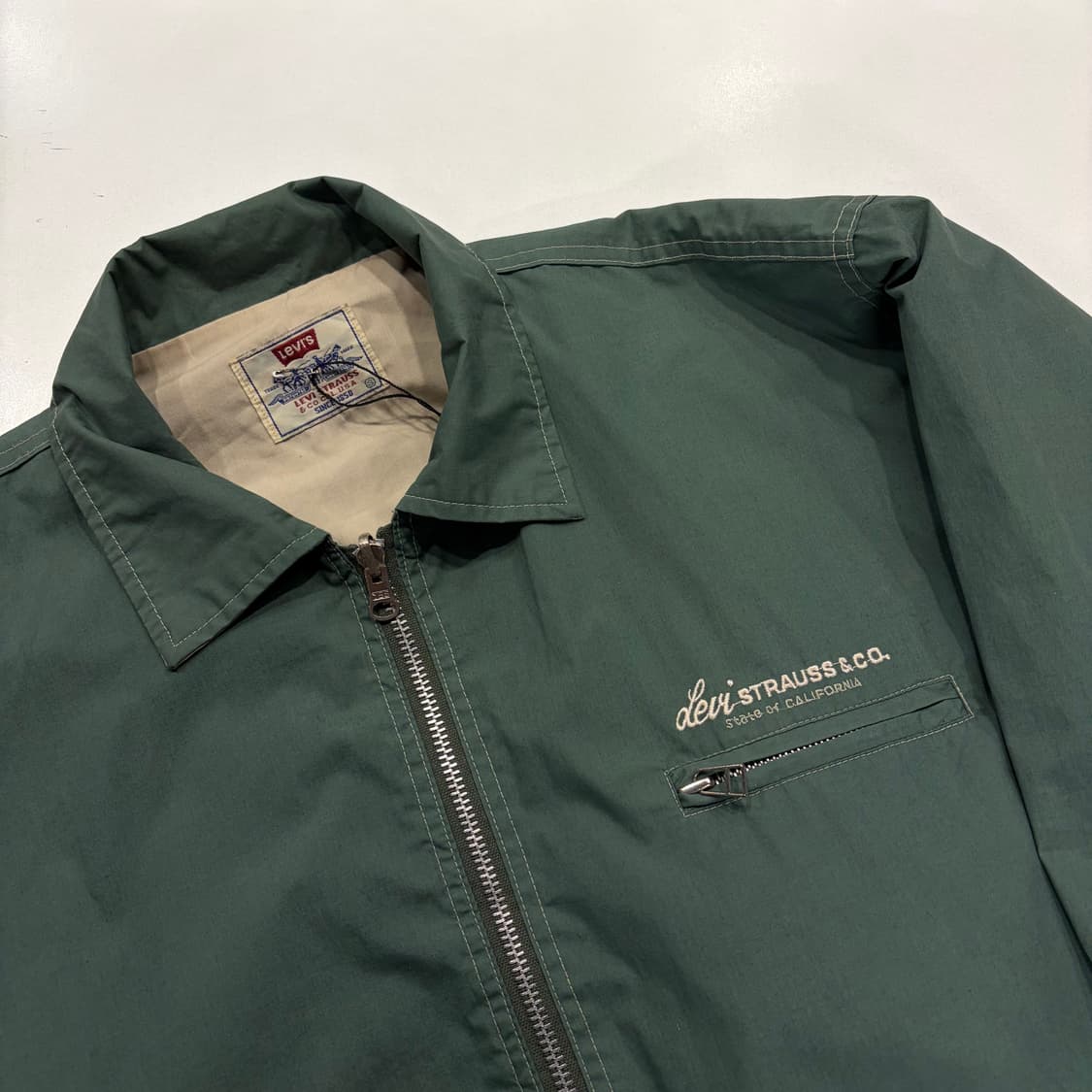 [S] 90s 리바이스 USA 리버시블 그린 베이지 자켓 B411 상품이미지5
