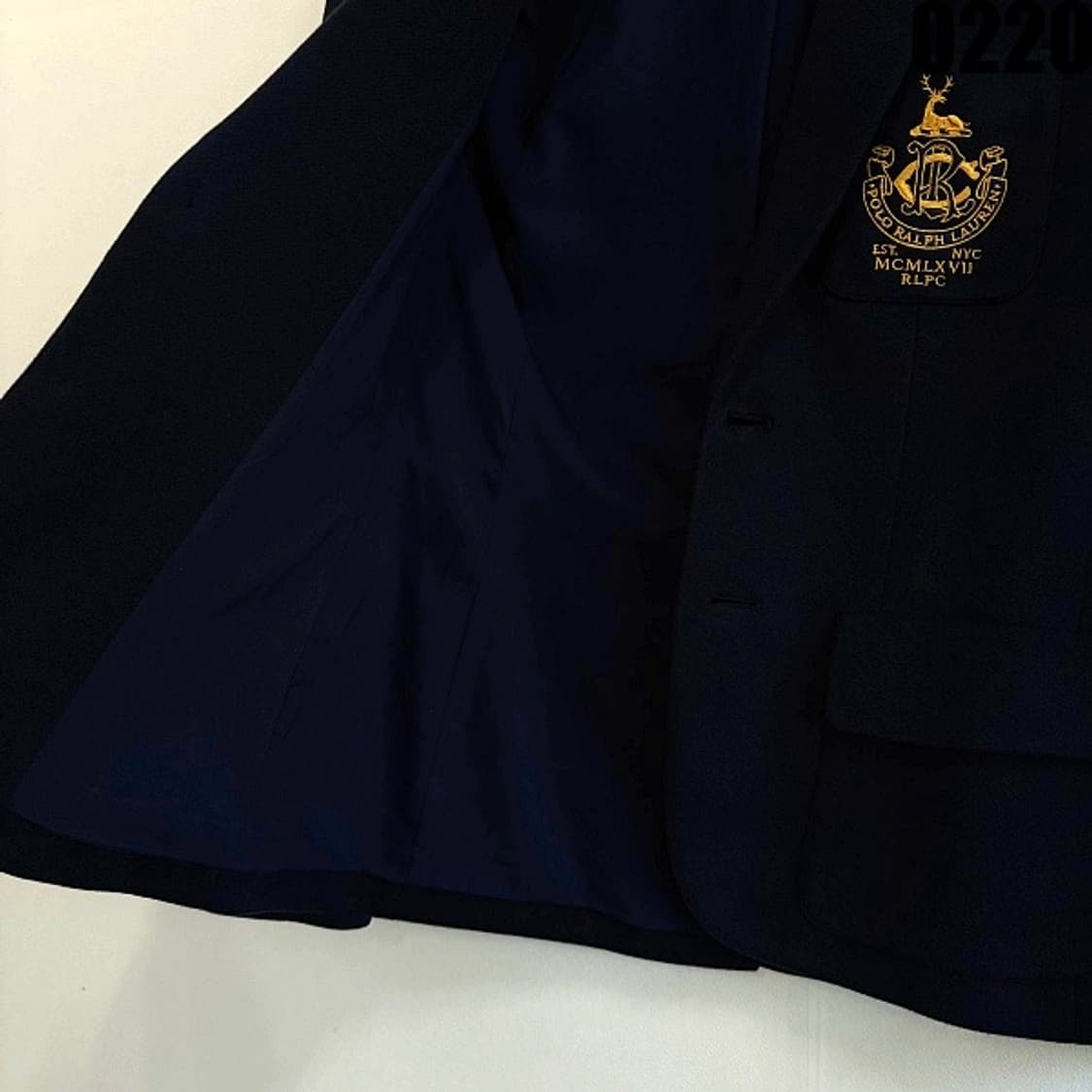 폴로 랄프로렌 여성용 크레스트 블레이저 자켓 155/84A 0220 상품이미지5