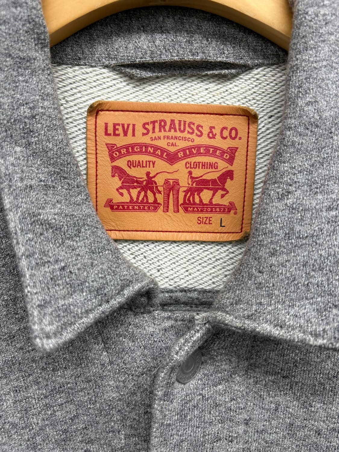 리바이스 프렌치 테리 코튼 트러커 자켓 상품이미지9