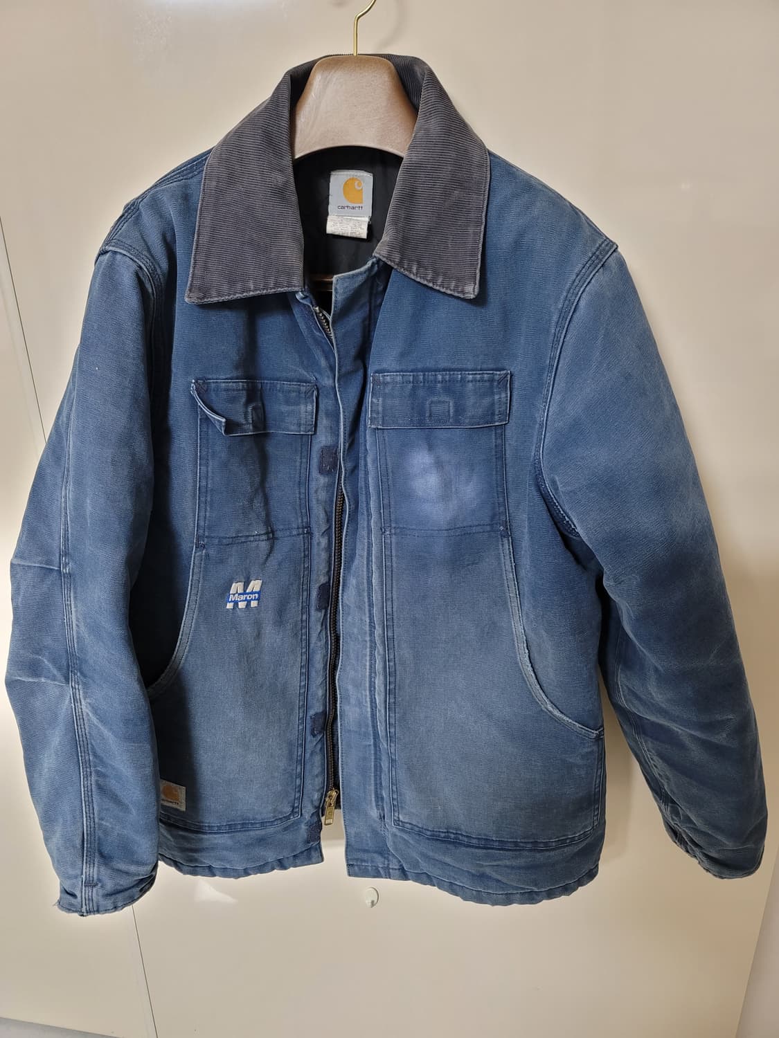 칼하트 데님 빈티지워싱 디트로이드 웍스 자켓 46표기 105정사이주 상품이미지1
