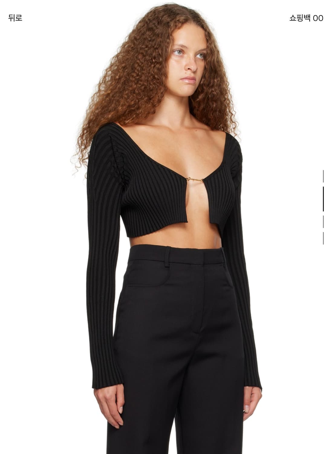 자크뮈스 르 슈슈 라 마이유 프랄루 가디건 블랙 상품이미지2