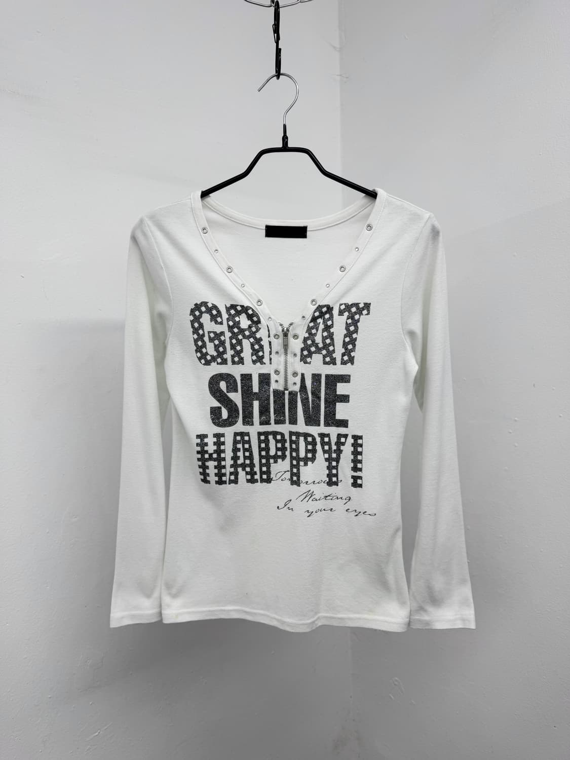 펑크 지퍼 펀칭 슬리브 상품이미지2