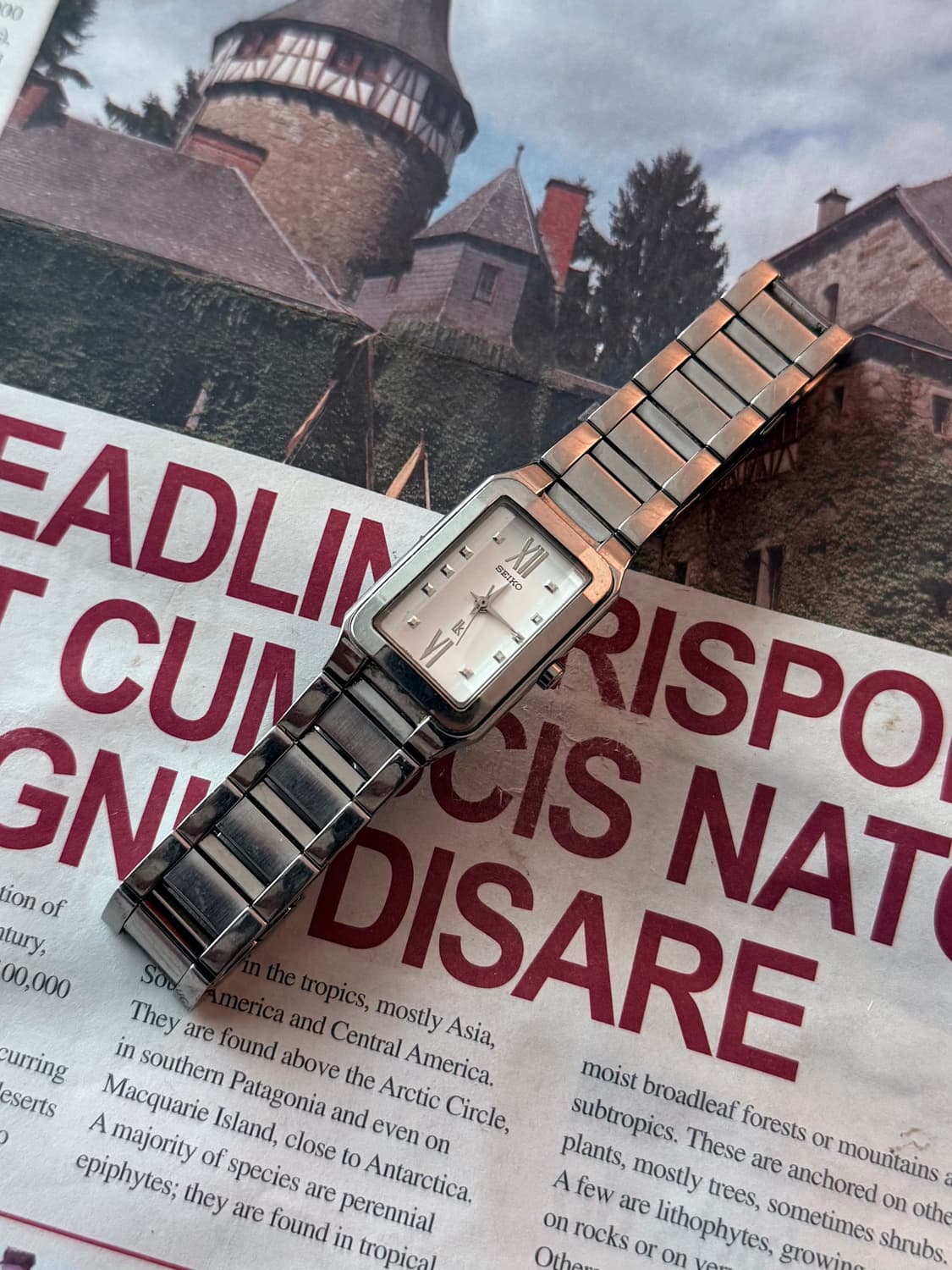 세이코 Seiko 쿼츠 스퀘어 레이디스 상품이미지2