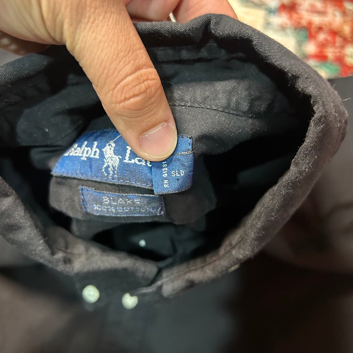 [XL] 폴로 랄프로렌 블레이크핏 블랙 반팔 셔츠 상품이미지5
