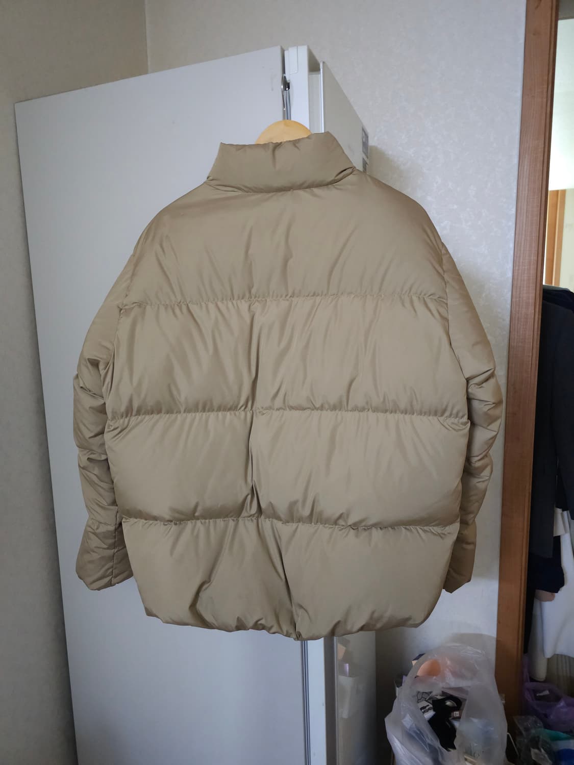 OUTDOOR 아웃도어 다운패딩 베이지 상품이미지5