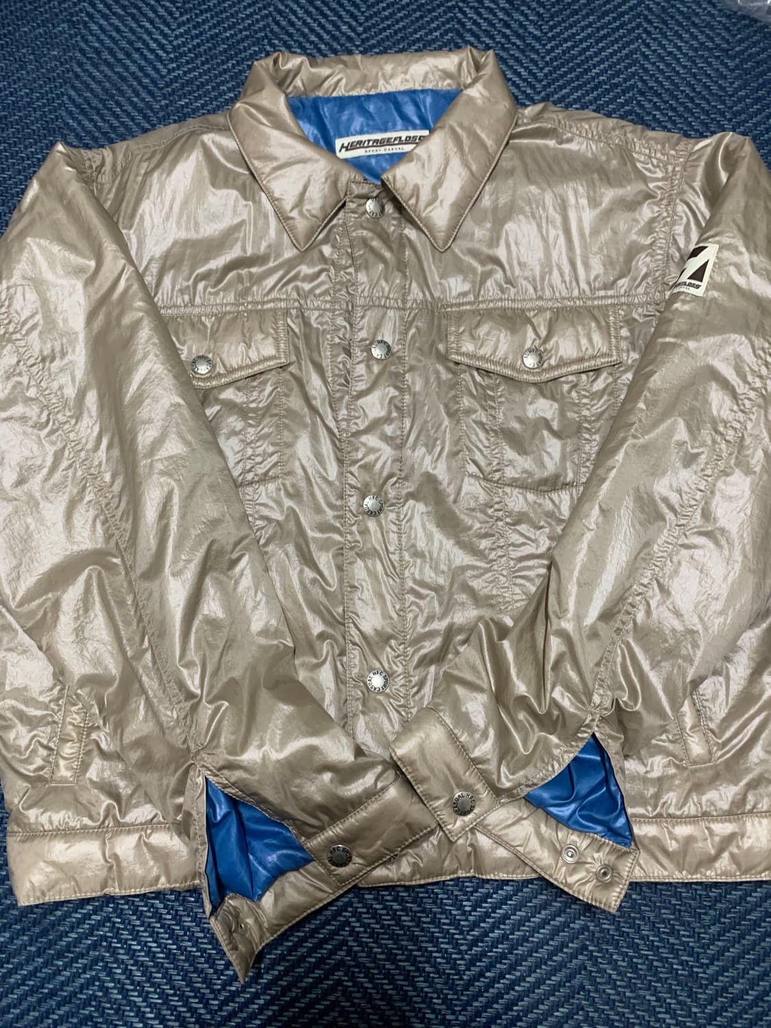 헤리티지플로스 경량 트러커 자켓 s 상품이미지1