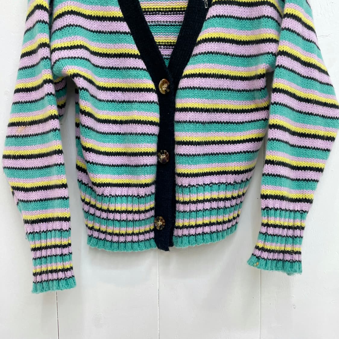 가니 스트라이프 니트 가디건 상품이미지7