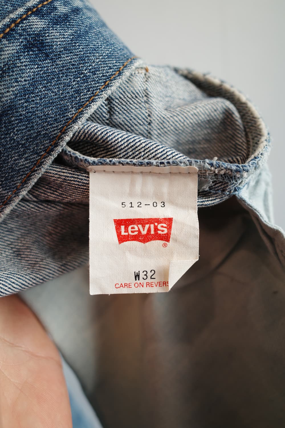 90s Levis 리바이스 512 레귤러핏 빈티지 데님 (31인치) 상품이미지4