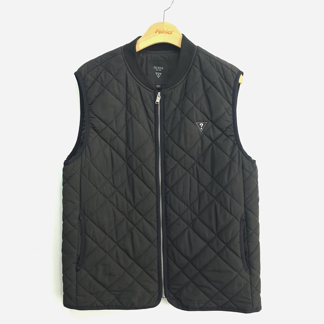 게스 Guess 퀄팅 집업 베스트 블랙 L 상품이미지1
