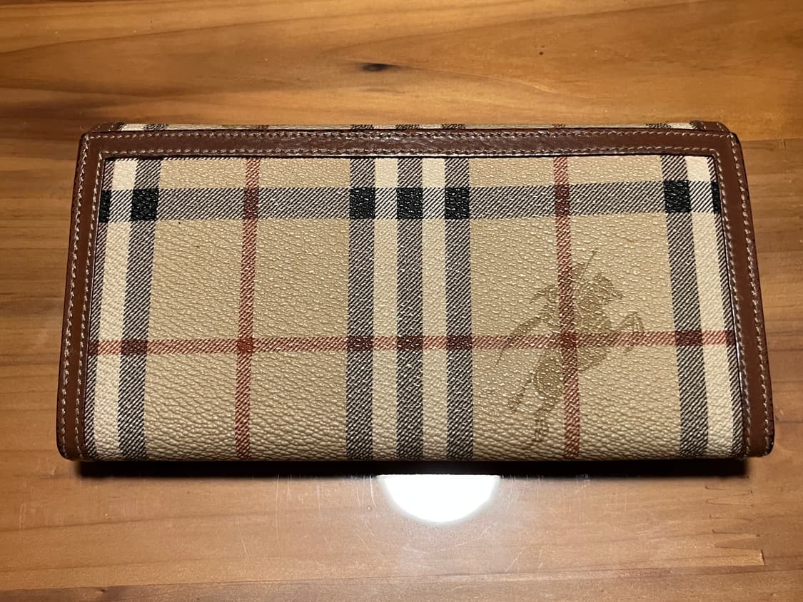 [희귀/이태리제] 버버리 헤이마켓 체크 가마구치 장지갑 | 기사 로고 빈 상품이미지2
