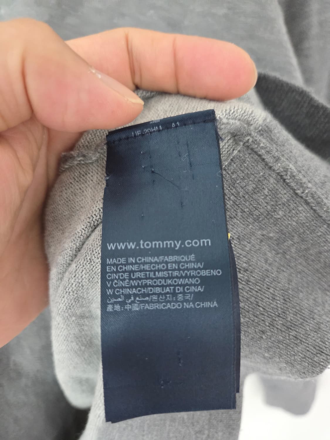타미힐피거 목폴라 그레이 니트(100사이즈) 상품이미지6