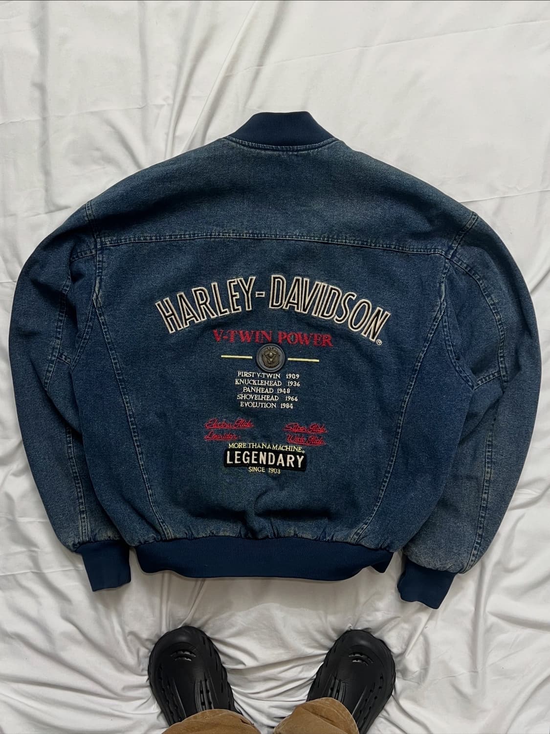 할리데이비슨 데님 블루종 자켓 상품이미지1