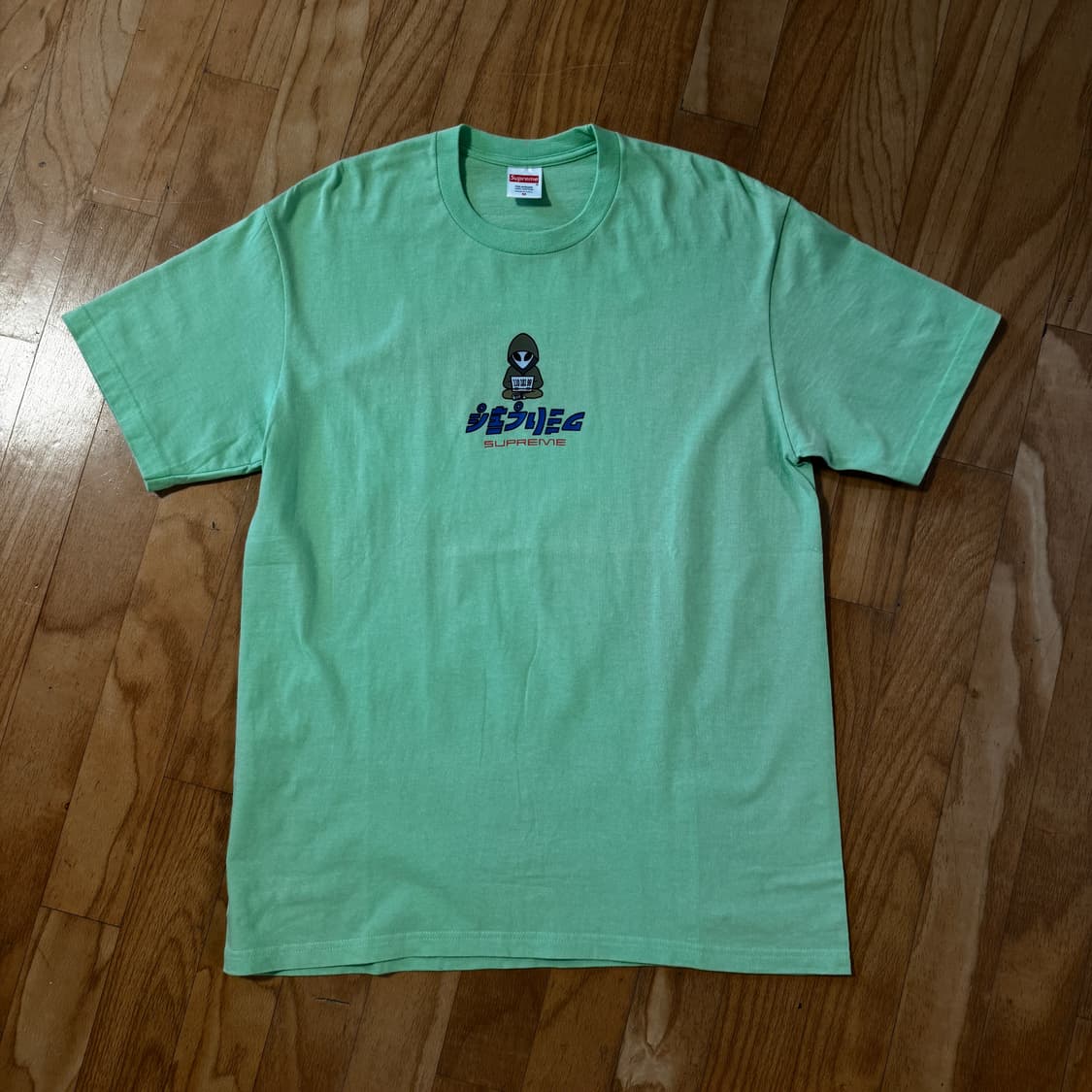 슈프림 숏슬리브 그린 M 미착용 신품 상품이미지1