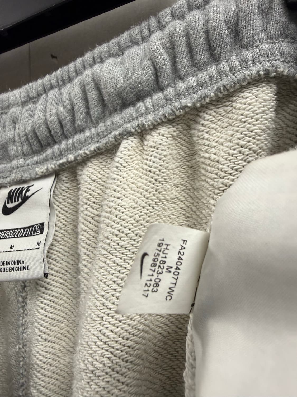 남성 M / 나이키 프렌치테리 벌룬핏 팬츠 그레이 상품이미지9