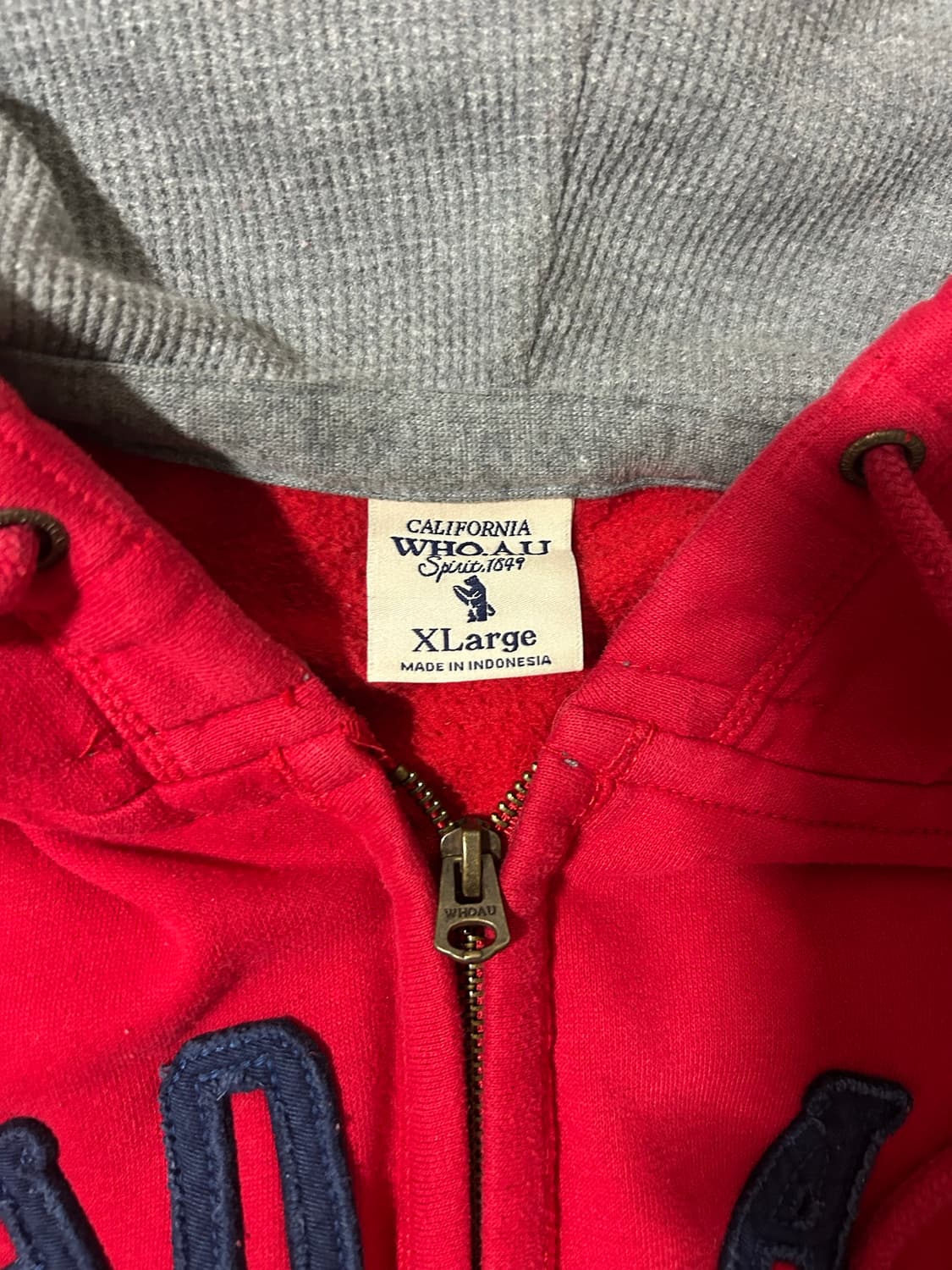 후아유 빅로고 후드집업 상품이미지3