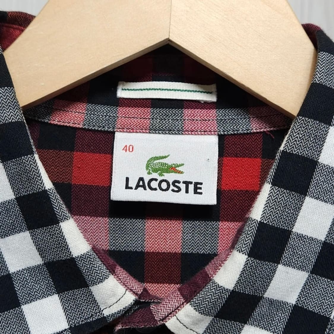 100 Lacoste 라코스테 체크 셔츠 멀티컬러 코튼 상품이미지5