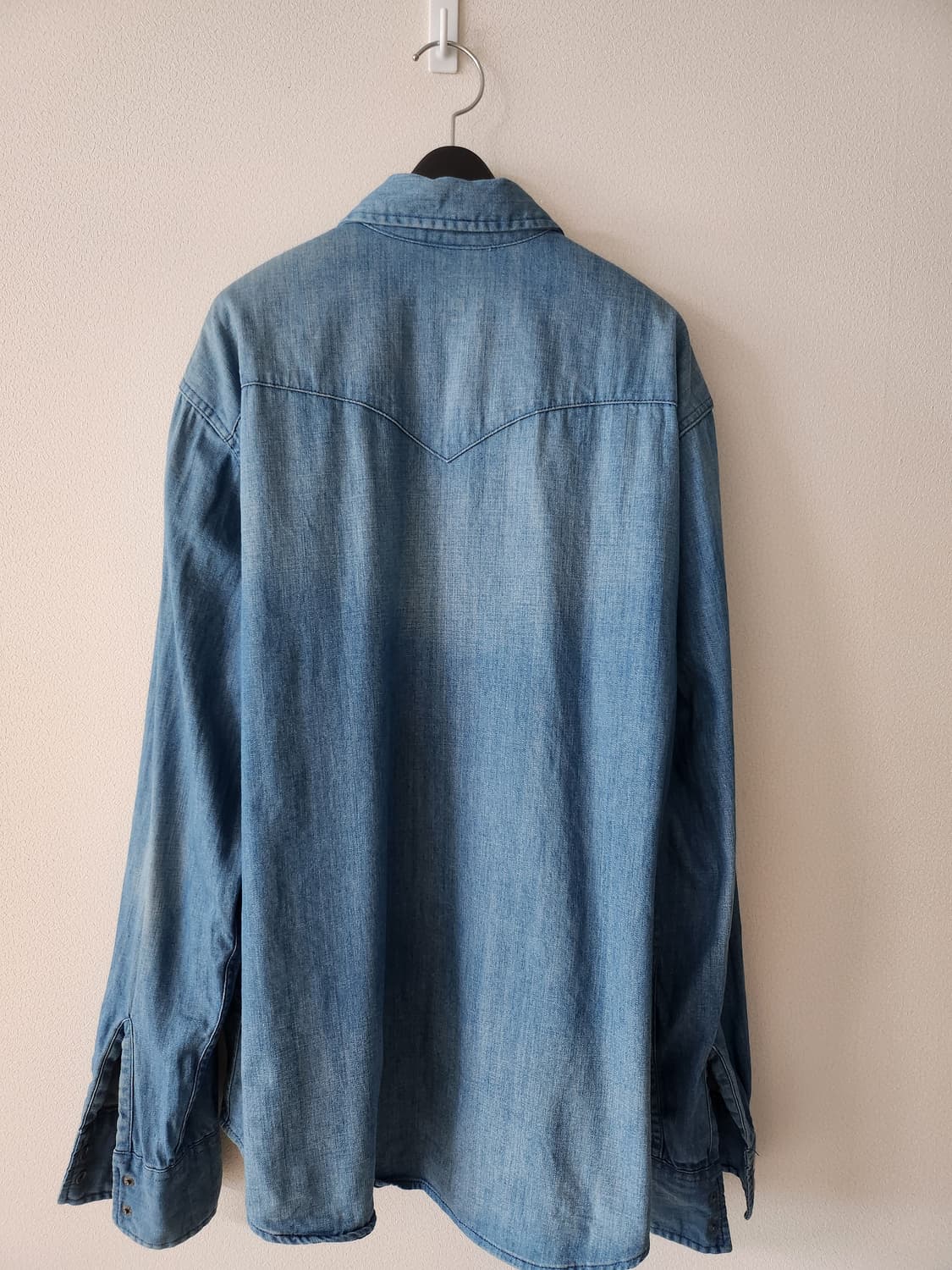 리바이스 워싱데님셔츠 (XL 상품이미지3