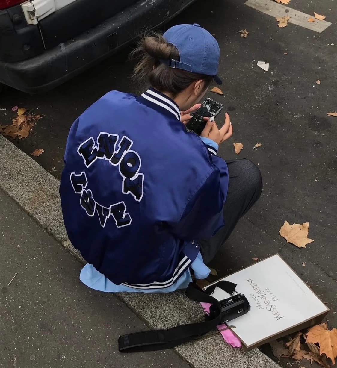 aAke enjoy and love collection 블루종 자켓 상품이미지1