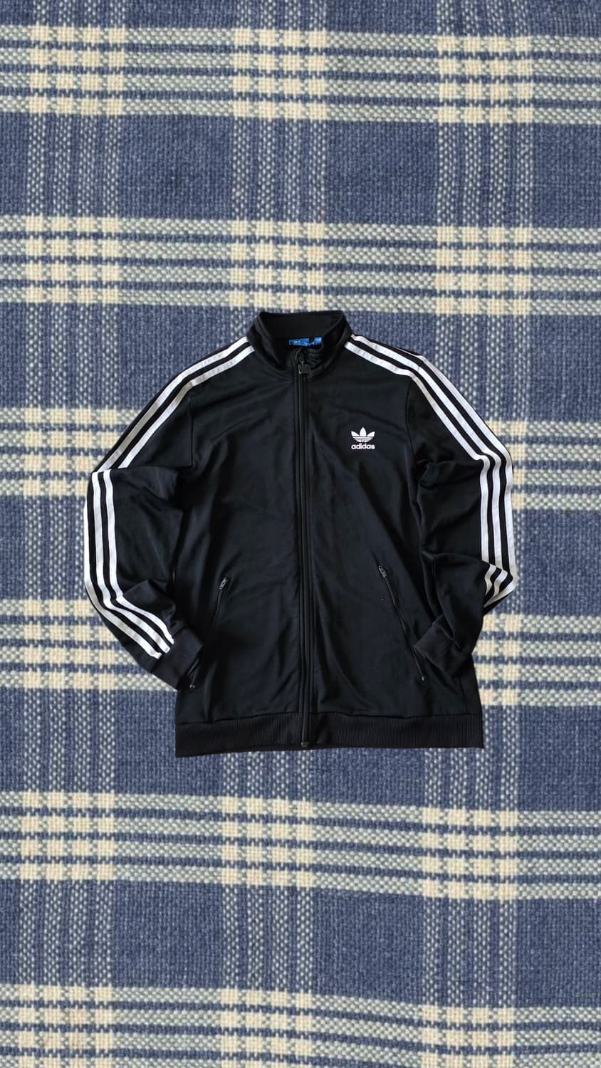 아디다스 파이어버드 빅로고 트랙탑 져지 블랙  상품이미지1