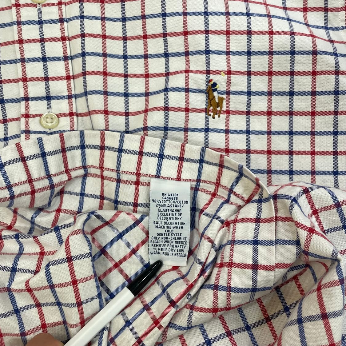 (XL) POLO 폴로 랄프로렌 체크 셔츠 슬림핏 상품이미지9