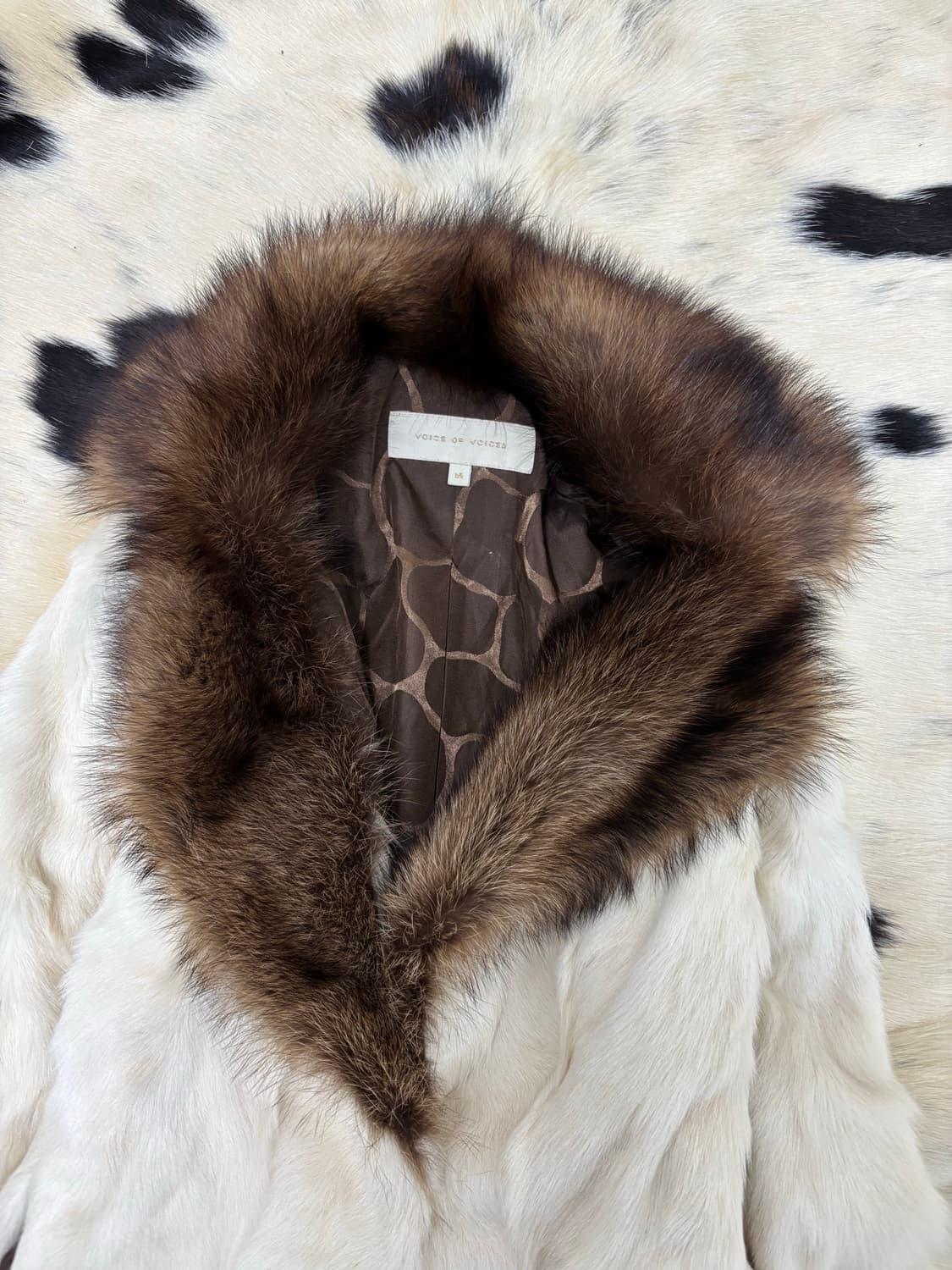 Gal Mood KidLamb White Fur Jacket 상품이미지7