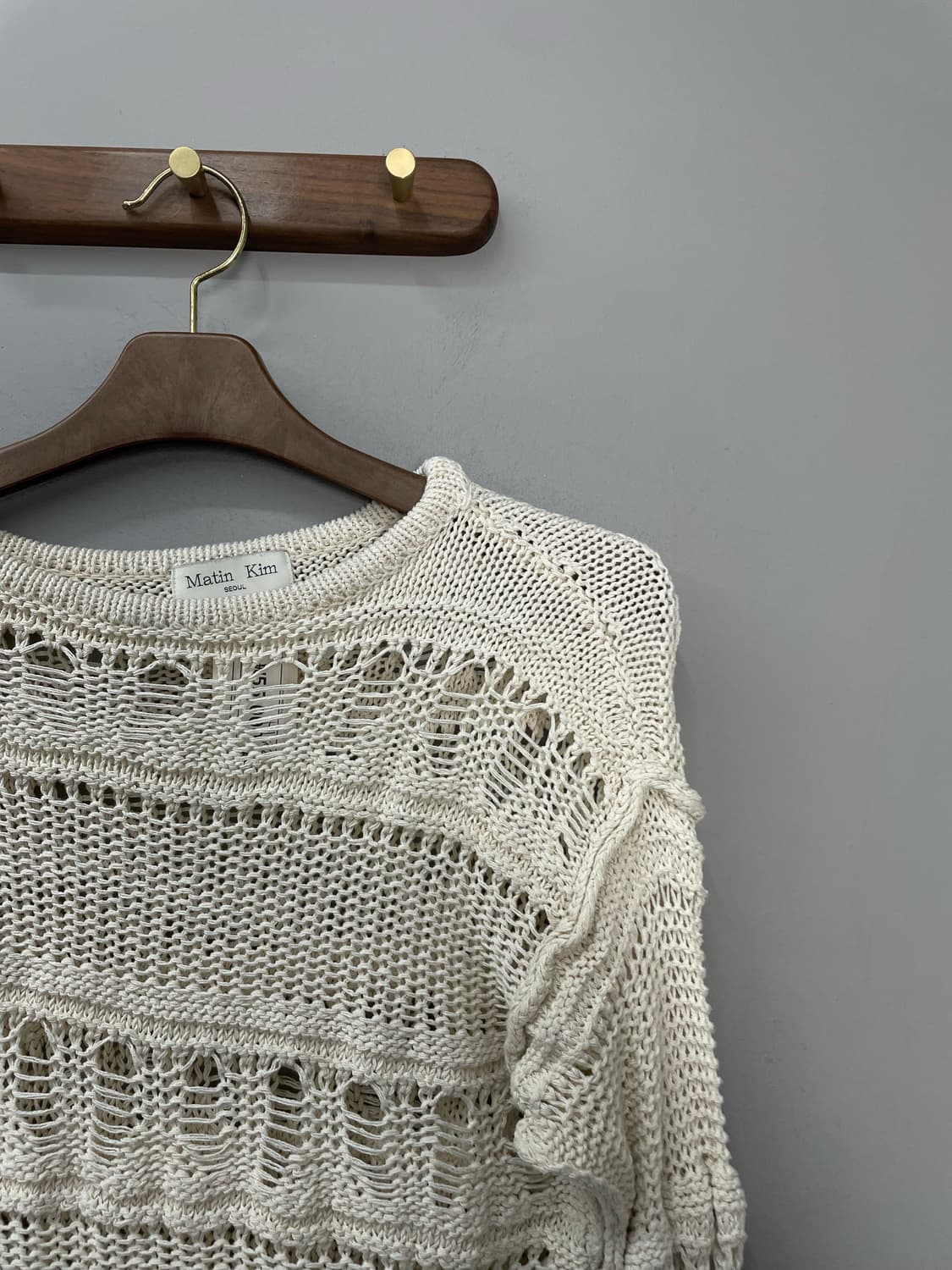 마뗑킴 크로쉐 그물 크롭 니트 H1502 상품이미지3