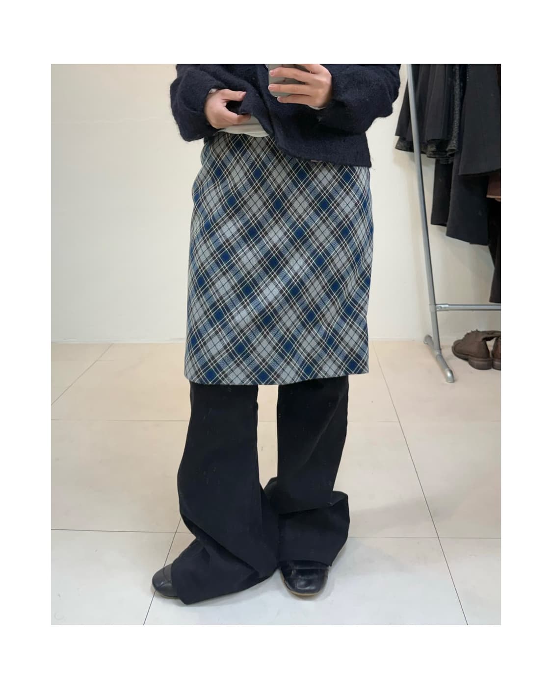 빈티지 미디 스커트 상품이미지1