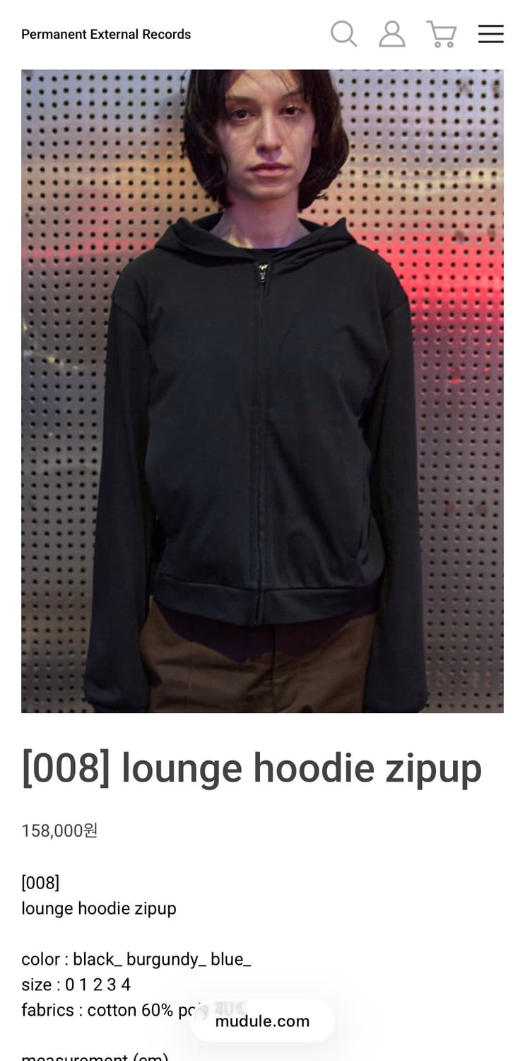 mudule lounge hoodie zipup 4사이즈 상품이미지1