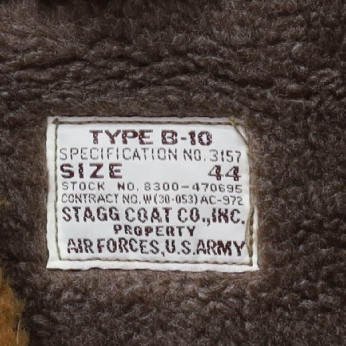 US Military Type B-10 Flight Jacket 
 상품이미지7