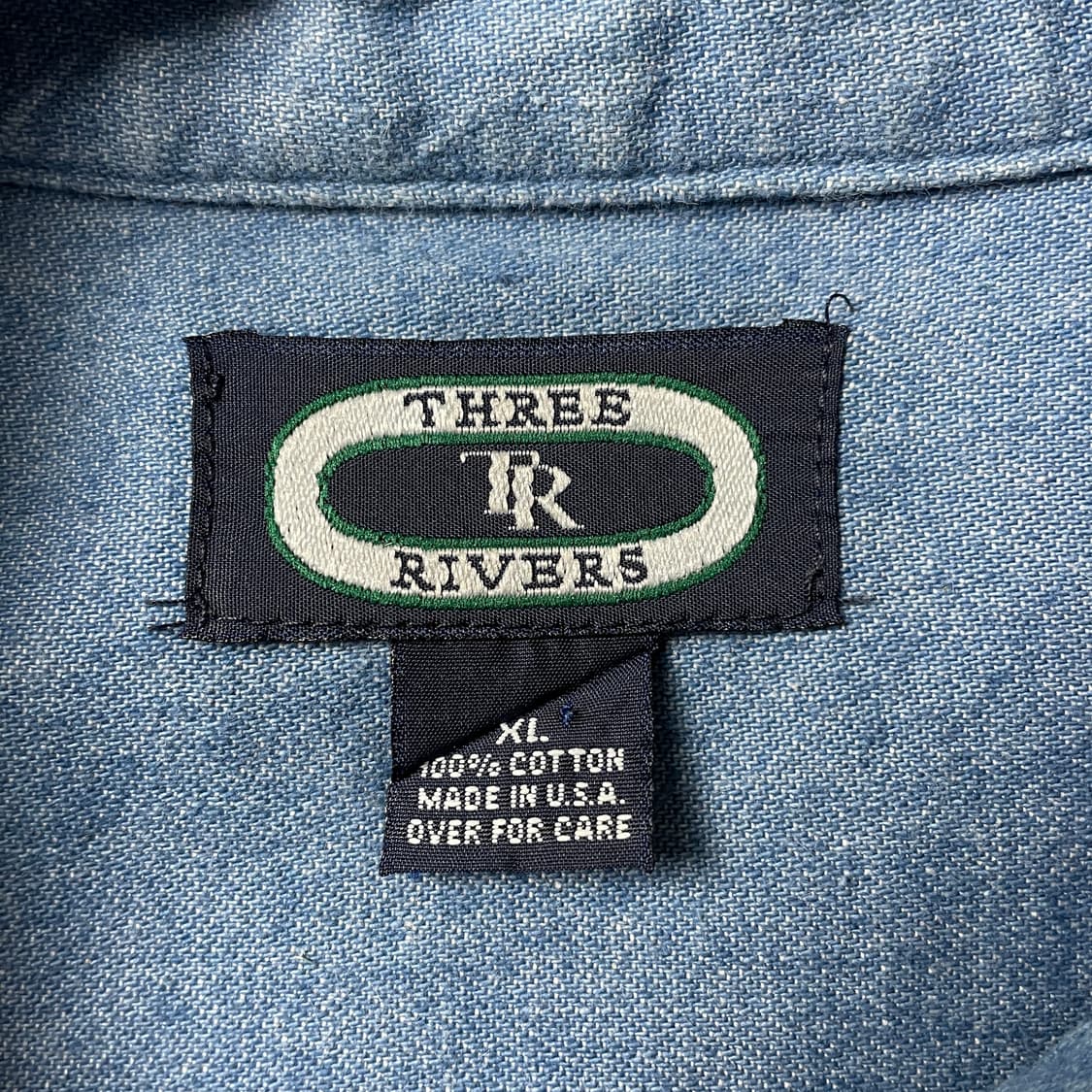 THREE RIVERS 빈티지 코튼 데님 셔츠 A00555 상품이미지10