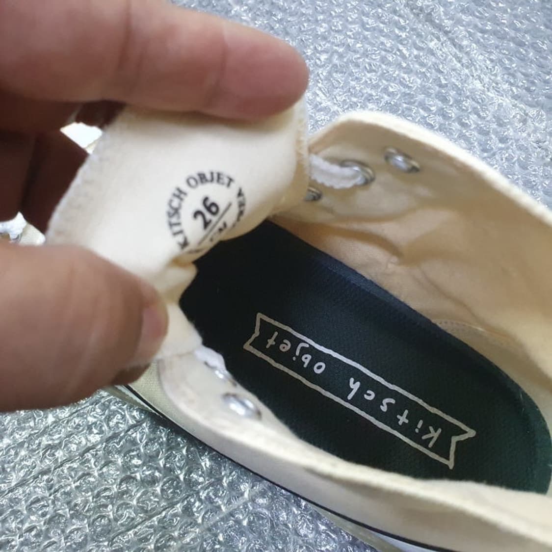 키치오브제 에어스니커즈 charire-cream(260) 상품이미지8