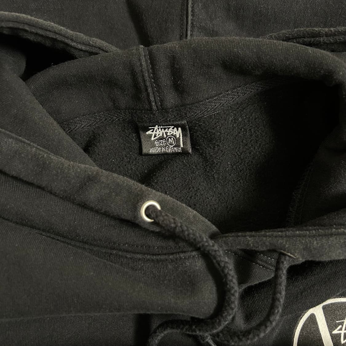 M 스투시 피스닷 후드 블랙 상품이미지5