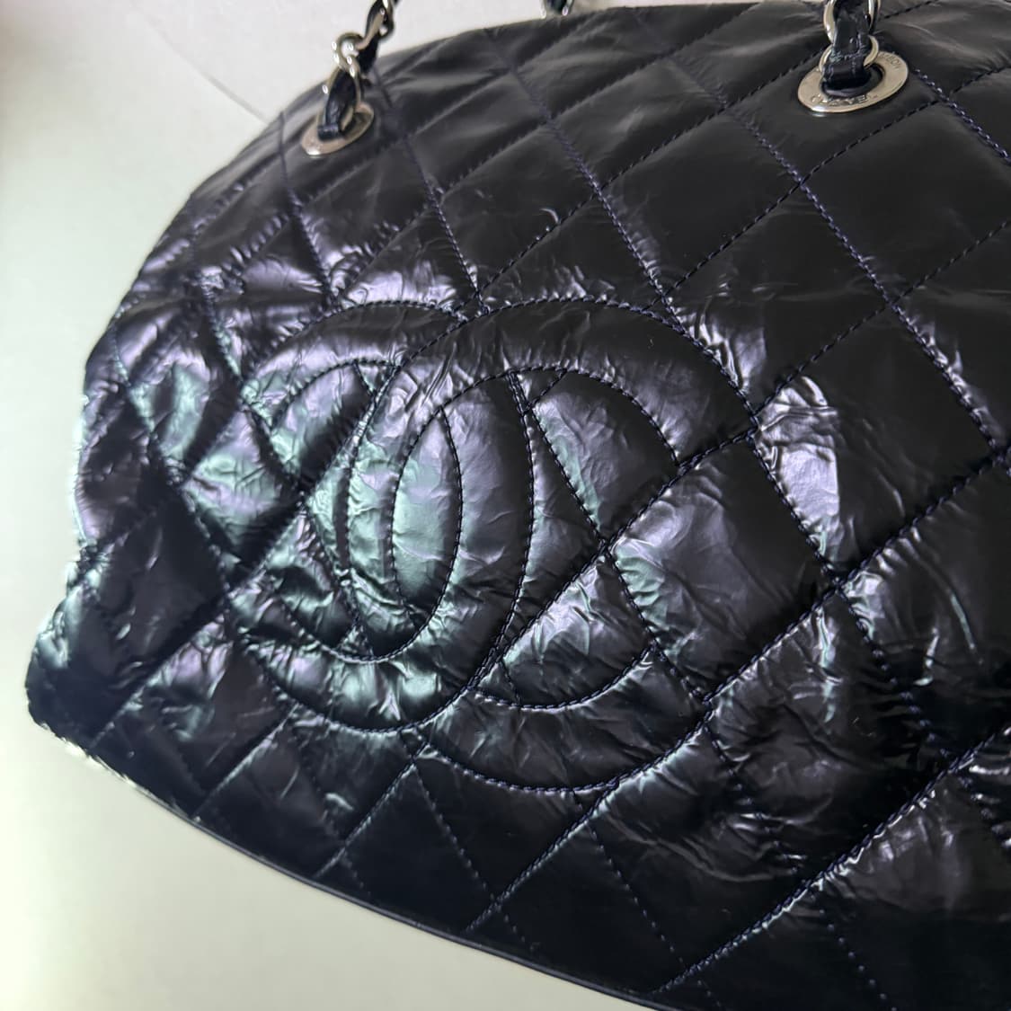 샤넬 마틀라세 빈티지 송아지가죽 숄더백 상품이미지1