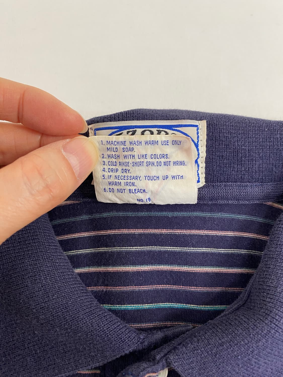 80-90s lzod Lacoste 라코스테 폴로 반팔티 M <120>  상품이미지4