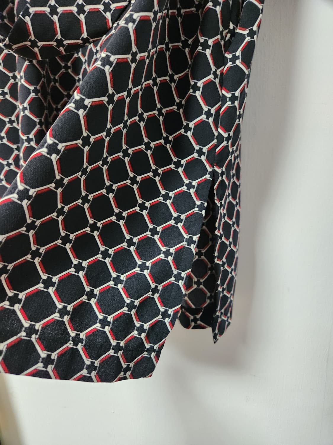 앤디앤카렌 패턴 블랙 롱 셔츠 원피스 F 상품이미지4