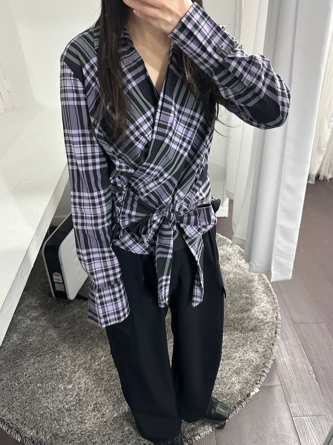 nara camicie check shirt  상품이미지3