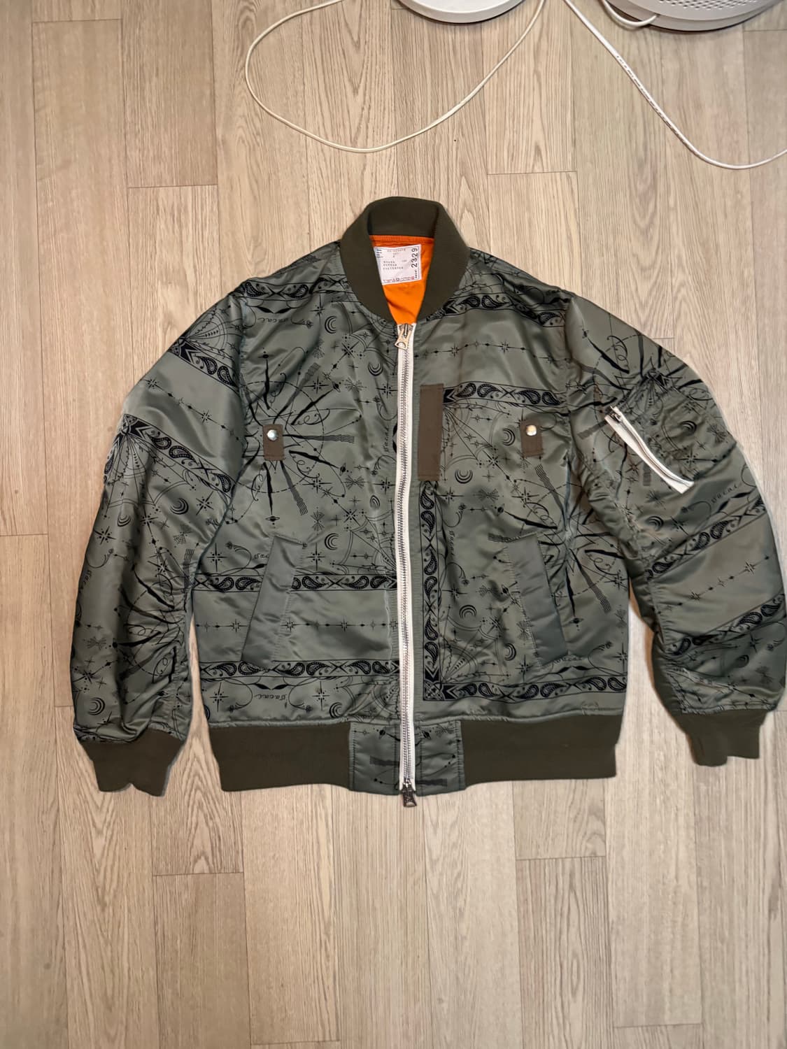 Sacai 사카이 20AW Dr. Woo 우주 MA-1 마원 봄버 자켓 상품이미지4