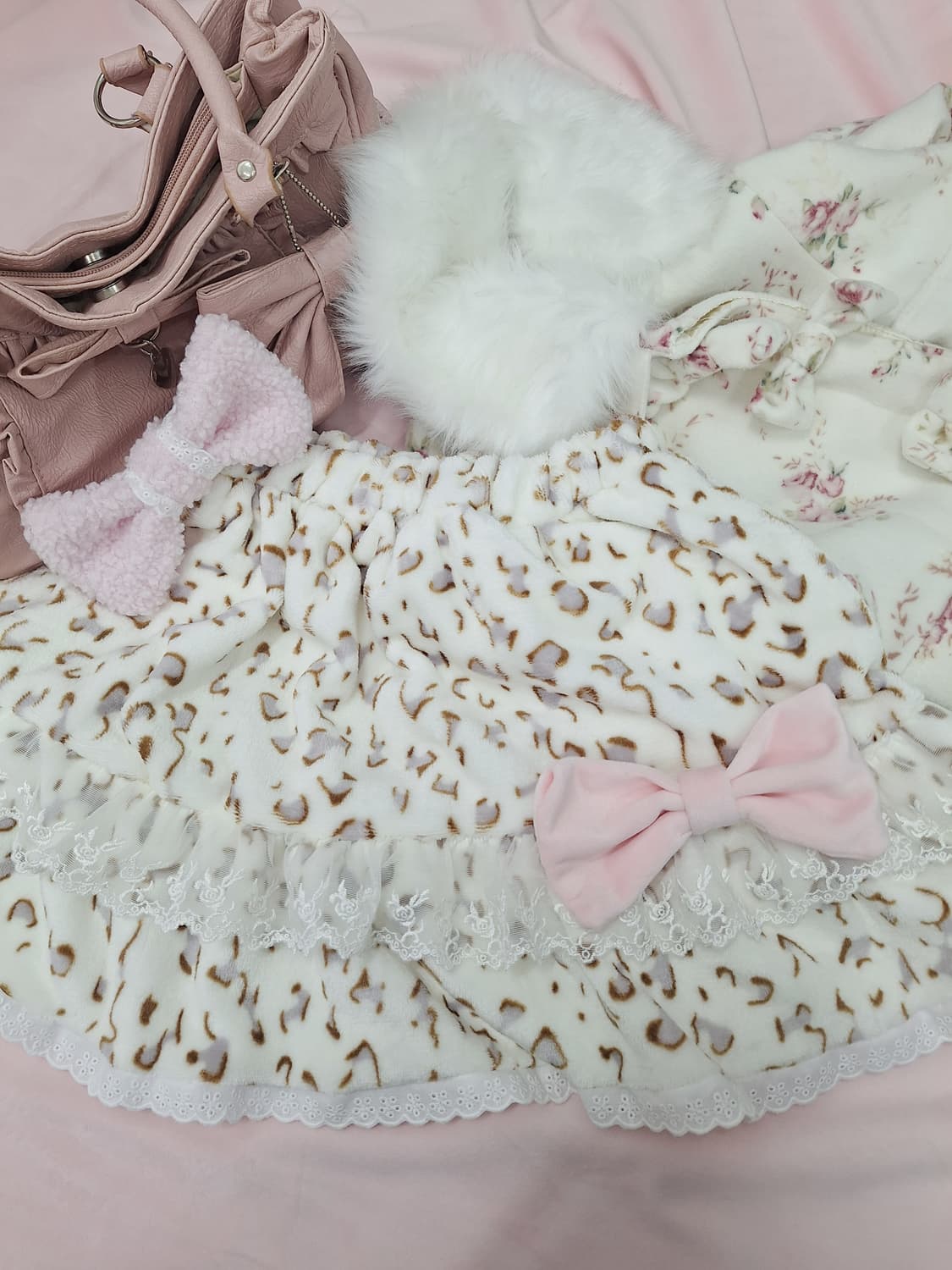 걸스 레오 리본 스커트 갸루 히메갸루 라떼갸루 오네갸루 y2k 상품이미지4