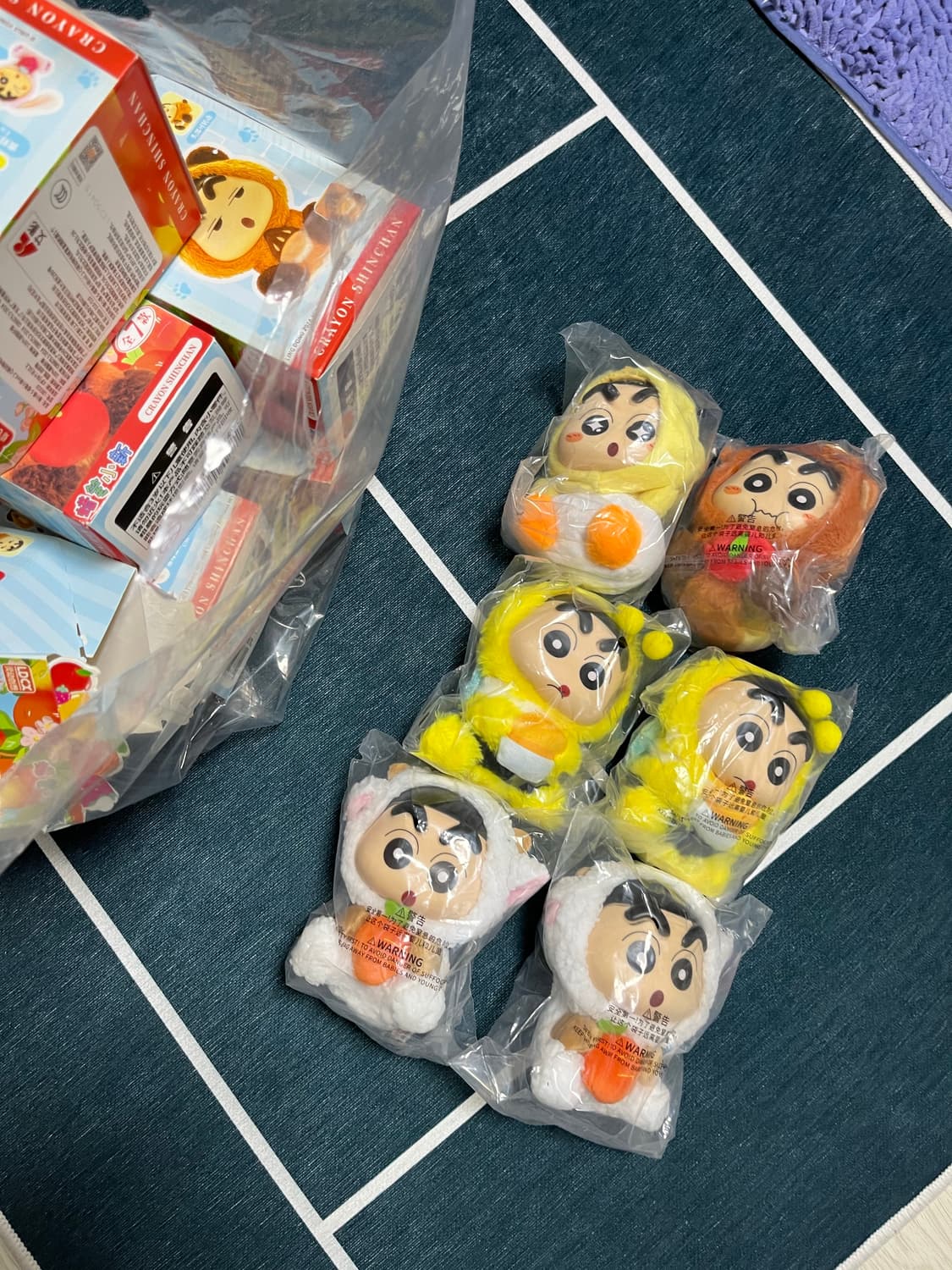 짱구 탑토이 동물 인형 피규어 키링 라부부 짱부부 상품이미지2