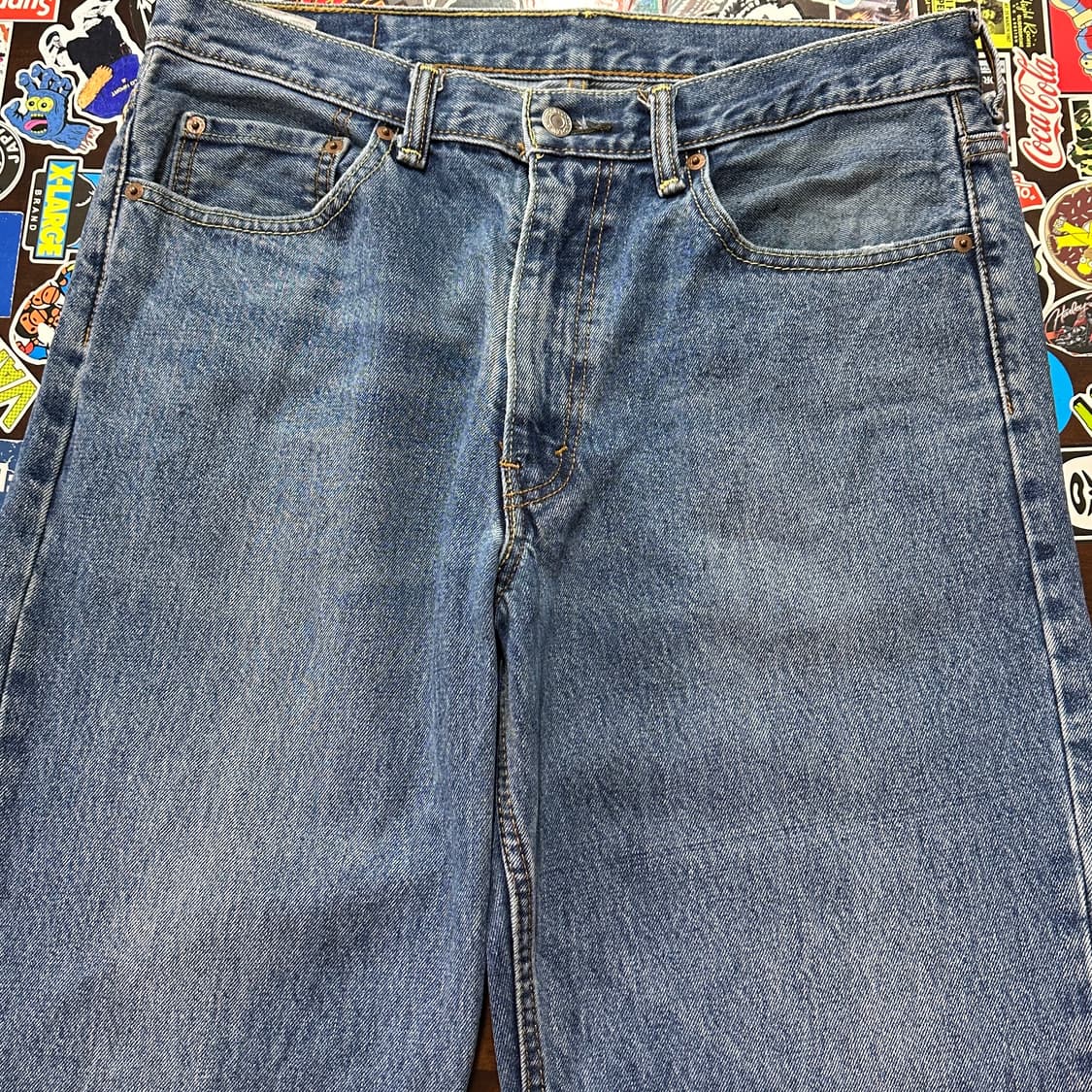 리바이스 550 블루 진 데님 팬츠 34 상품이미지5