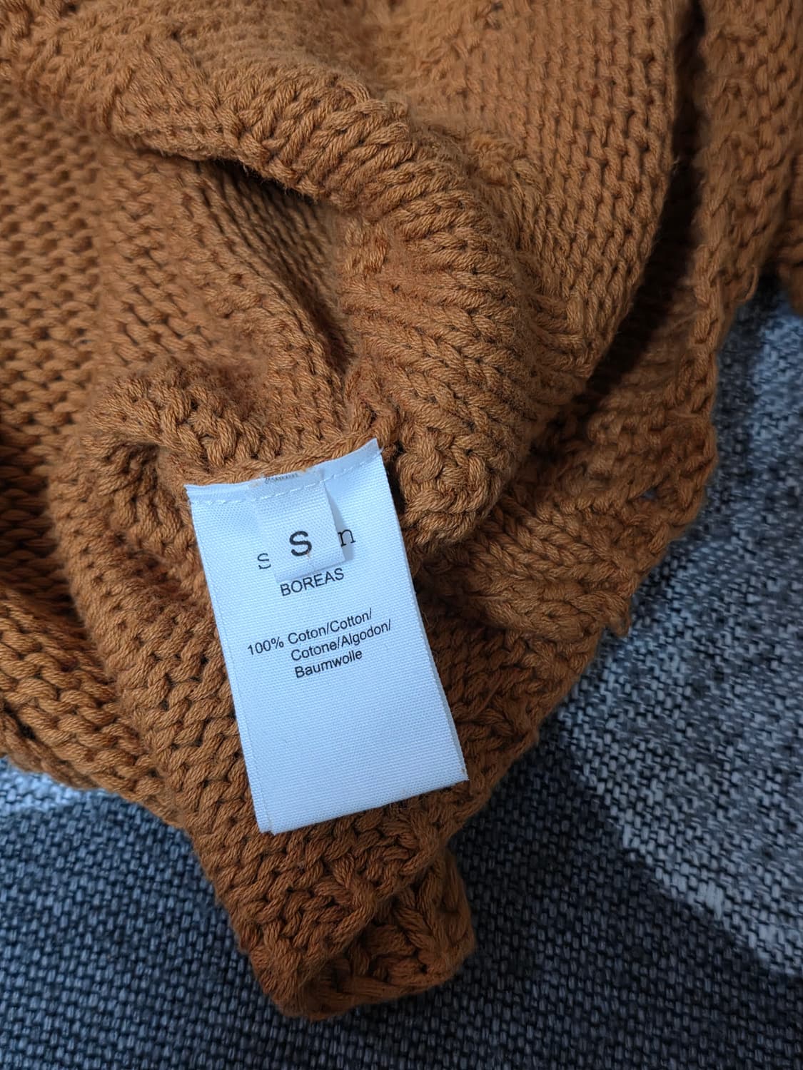 SESSUN 세선 크로쉐 카멜 크롭 니트 상품이미지8