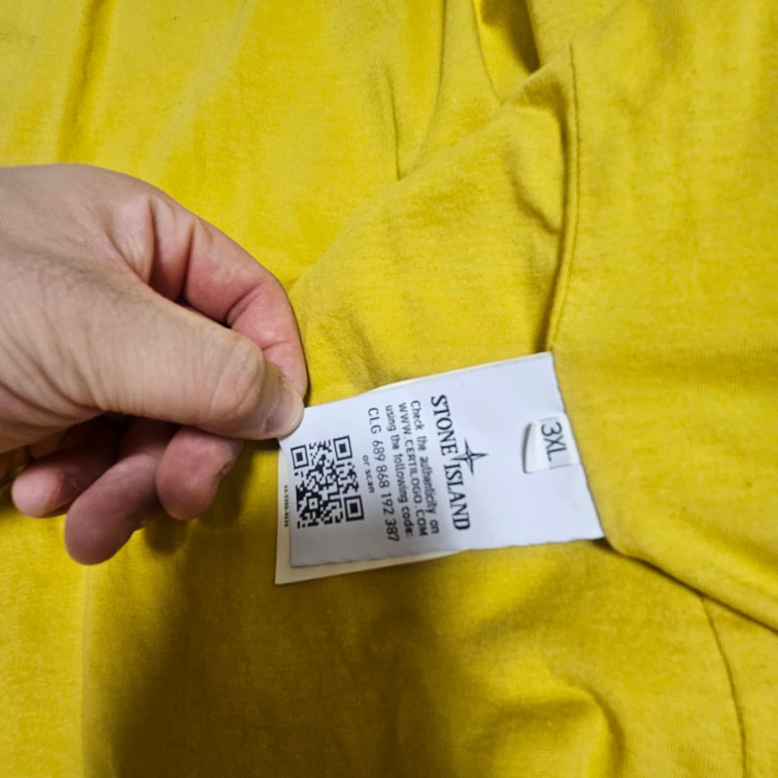 18fw 스톤아일랜드 나일론 메탈 옐로우 3xl 상품이미지4