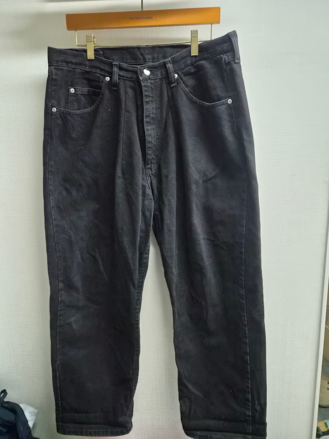 34) 랭글러 루즈핏 블랙데님 팝니다 상품이미지1