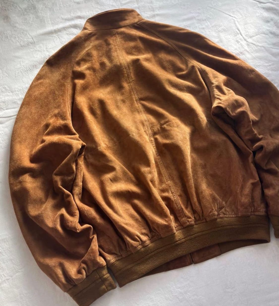 빈티지 브라운 스웨이드 해링턴 바라쿠라 G9 가죽 자켓 상품이미지4