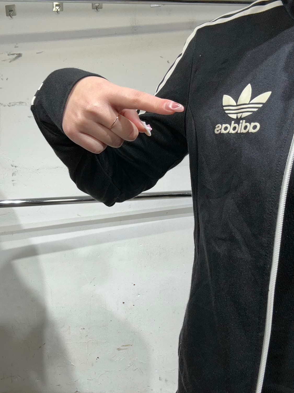 아디다스 블랙 화이트 삼선 유로파 트랙탑 져지 M 상품이미지4