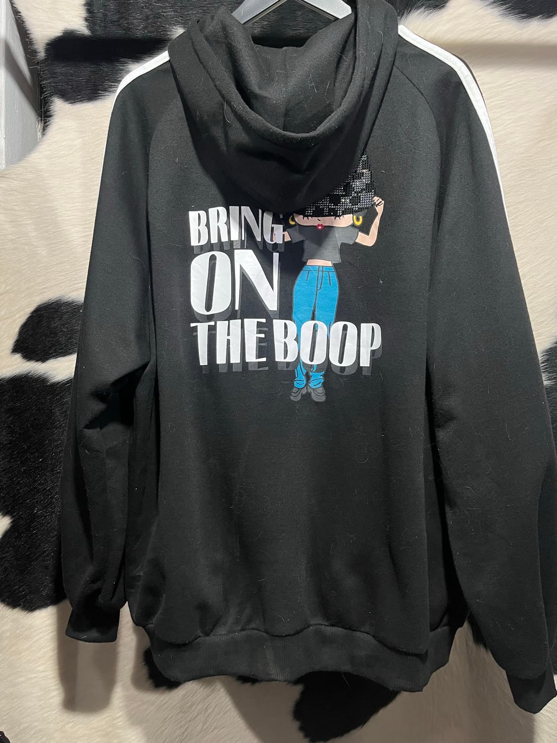 베티붑 프린팅 오버핏 후드집업 상품이미지5