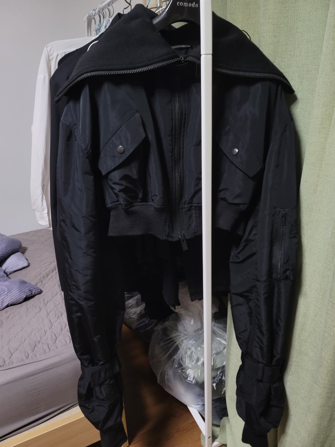 요지 야마모토 펨므 FW21 크롭 본디지 봄버 상품이미지3