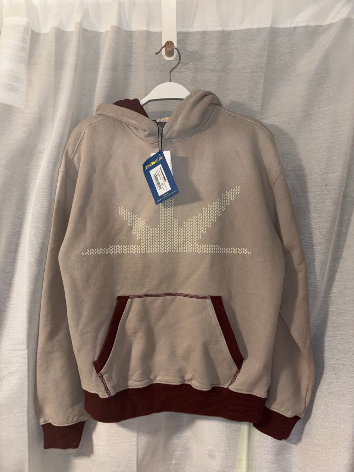 썬러브 Knit Effect Daybreak Hoodie Grey 상품이미지1