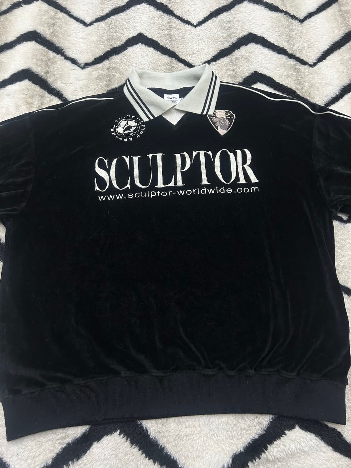 [XL]스컬프터 벨루어 사커 져지/블랙 상품이미지3